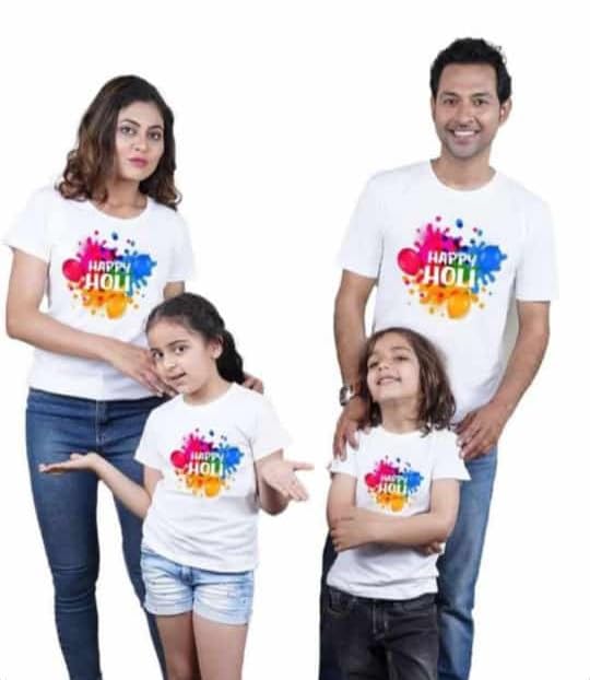 Holi T Shirts For Family