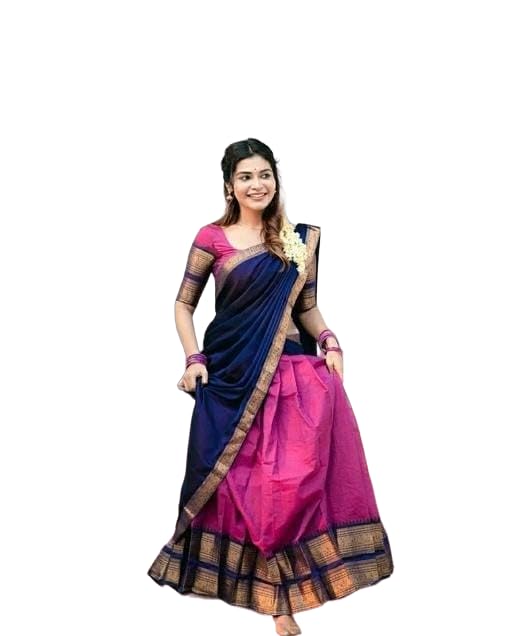 Blue And Pink Half Saree : A Complete Guide