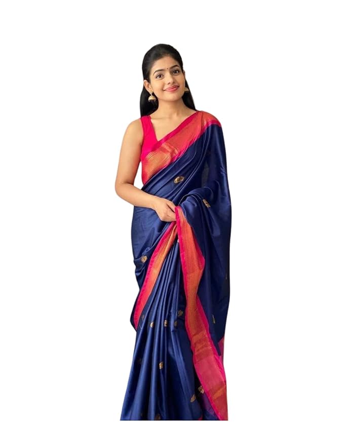 Blue Saree With Red Border : A Complete Guide