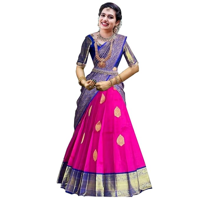 Blue And Pink Half Saree : A Complete Guide