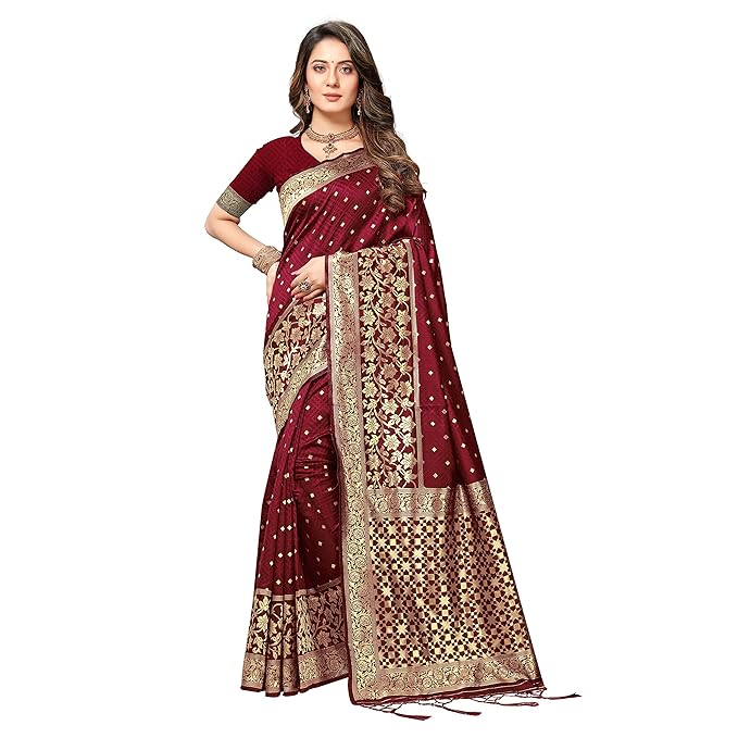 Banarasi Shalu Saree For Wedding