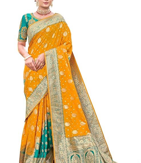 Banarasi Shalu Saree For Wedding