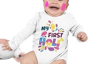 Holi T-Shirts for Baby Girls - Cute, Safe & Affordable Options