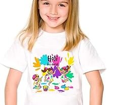 Holi T-Shirts for Baby Girls - Cute, Safe & Affordable Options